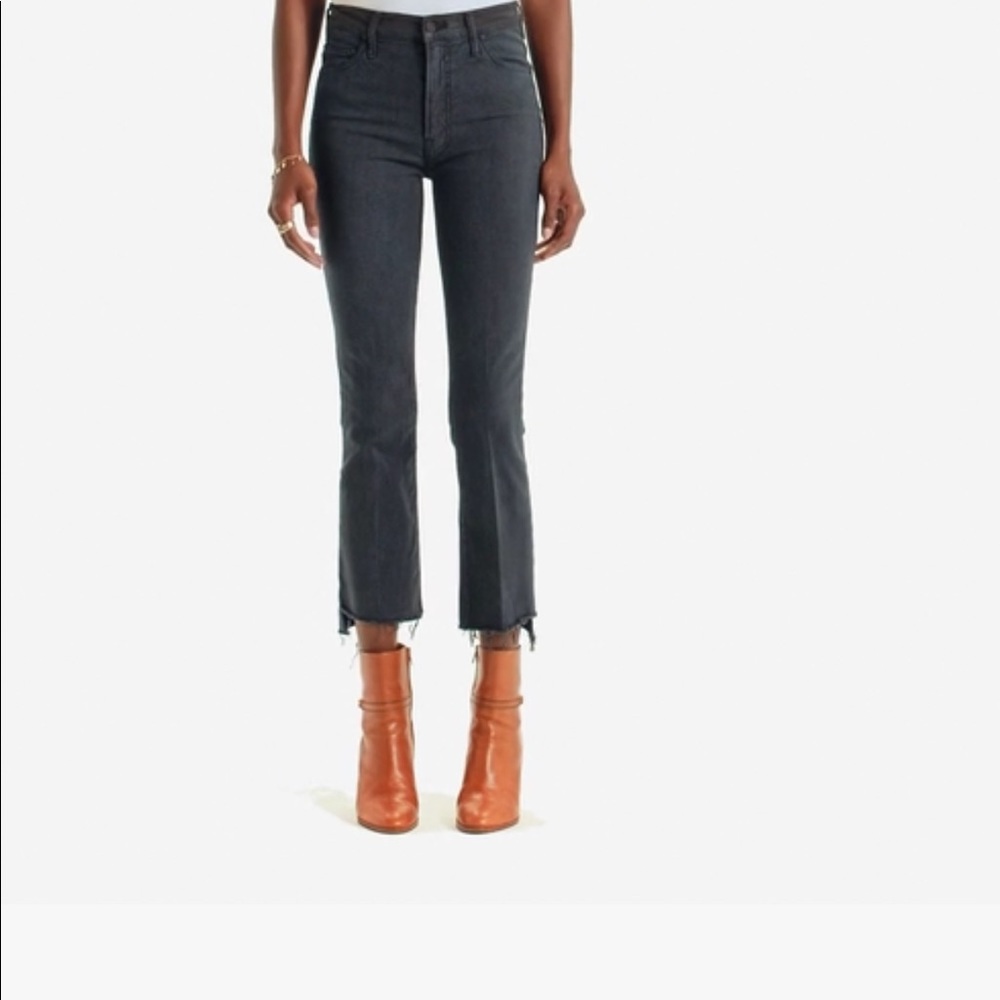 NWT MOTHER THE INSIDER CROP STEP FRAY JEANS